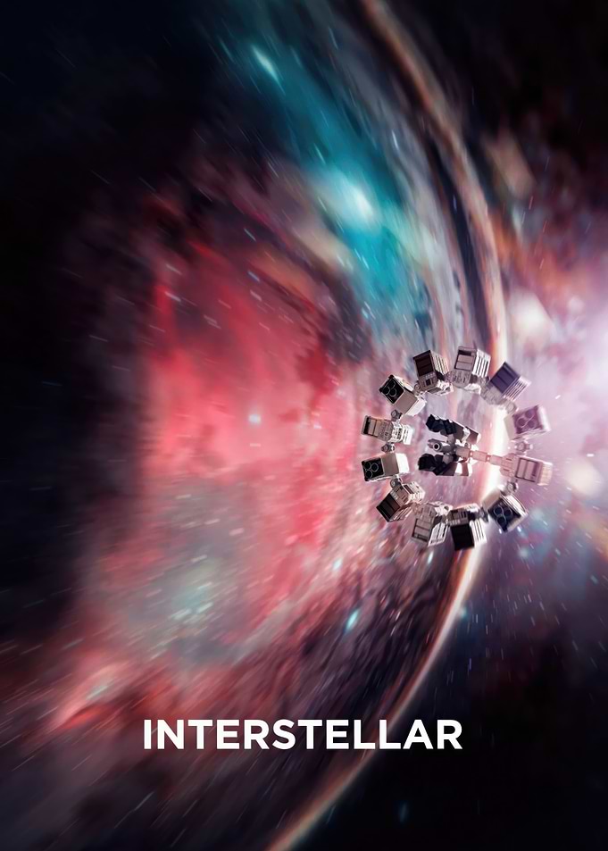 Interstellar Movie Poster with Endurance Spacecraft