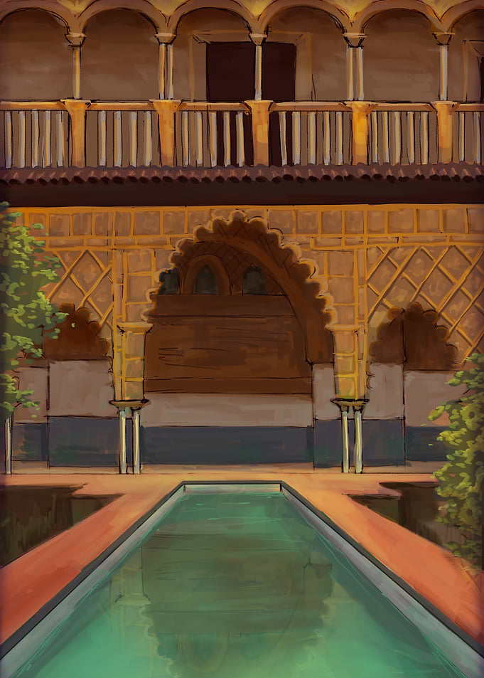 Moorish Courtyard