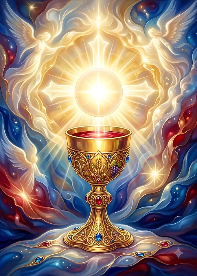 Eucharistic Chalice with Divine Light