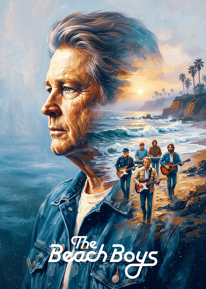 The Beach Boys Artistic Tribute Poster