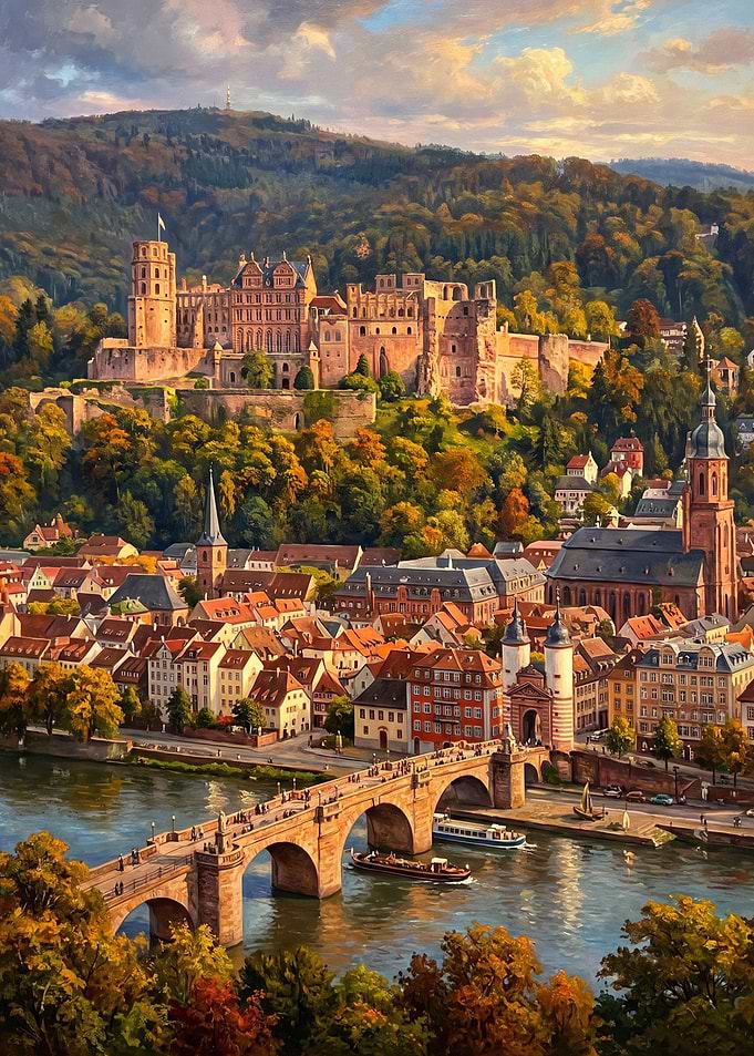 Heidelberg Castle and Old Bridge