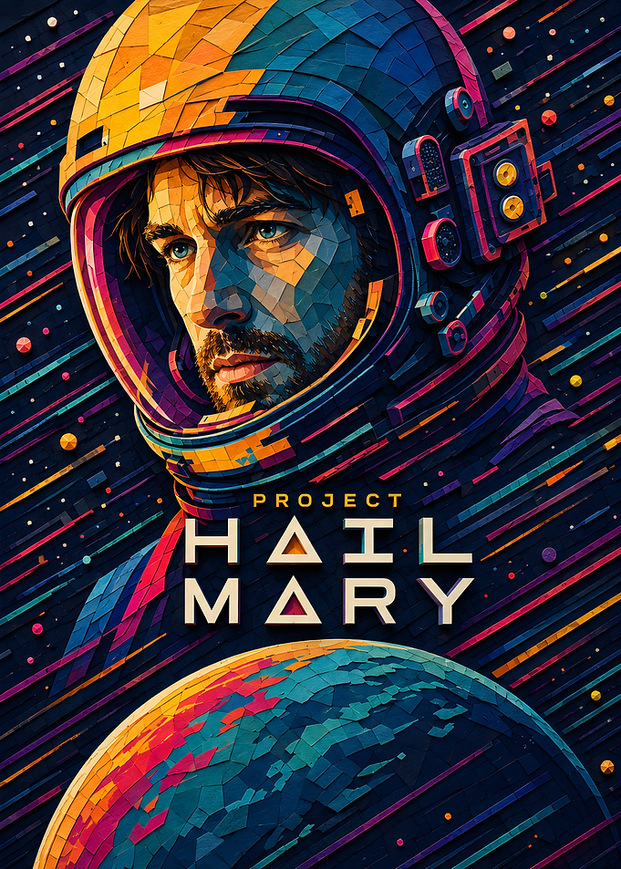 Project Hail Mary Astronaut Poster