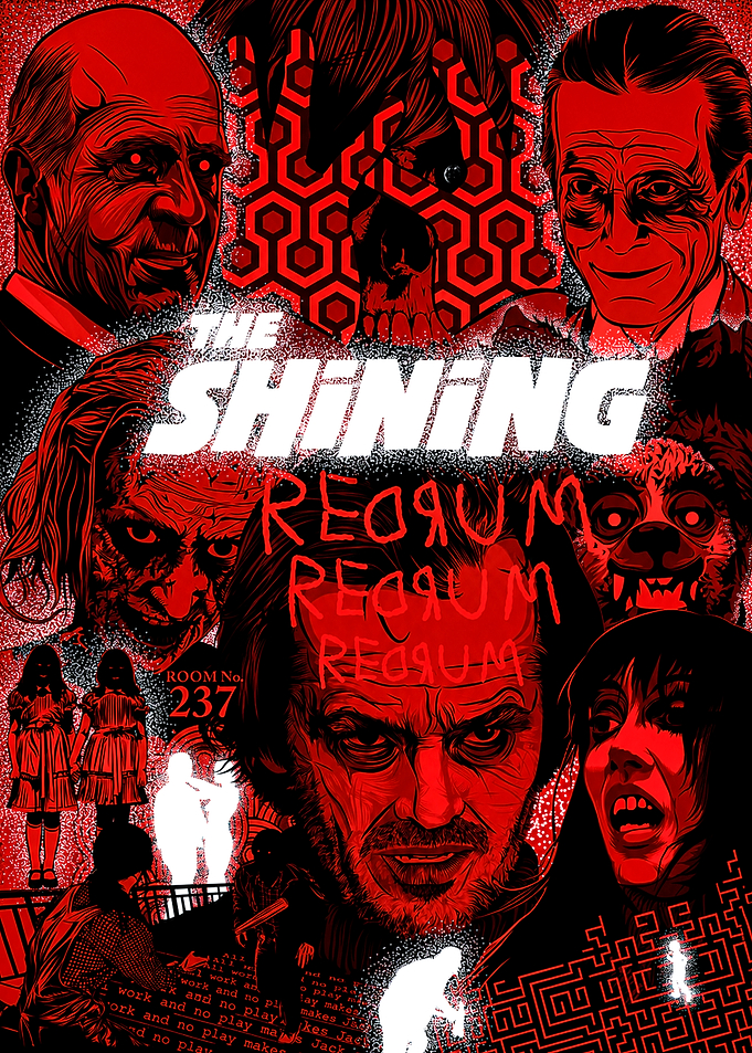 The Shining Horror Movie Poster Art