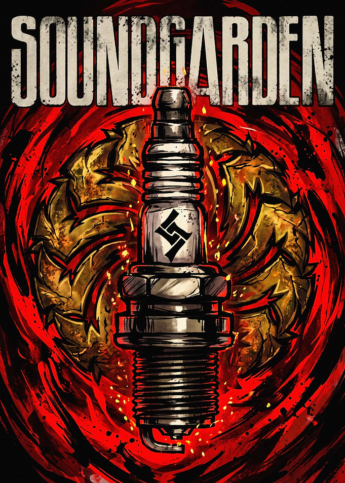 Soundgarden Spark Plug Grunge Poster