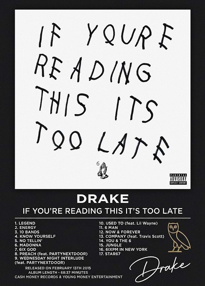 Drake If You're Reading This Album Poster