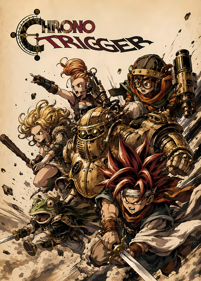 Chrono Trigger Character Ensemble Poster