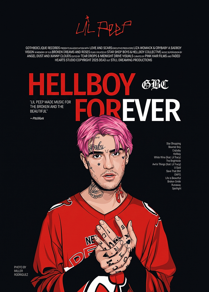 Lil Peep Hellboy Forever Poster