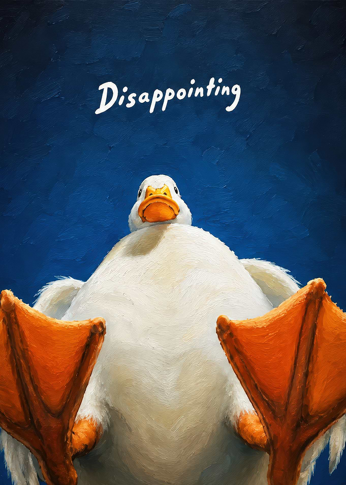 Disappointing Fat Duck Painting