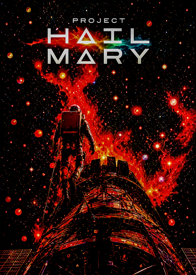 Project Hail Mary Space Poster