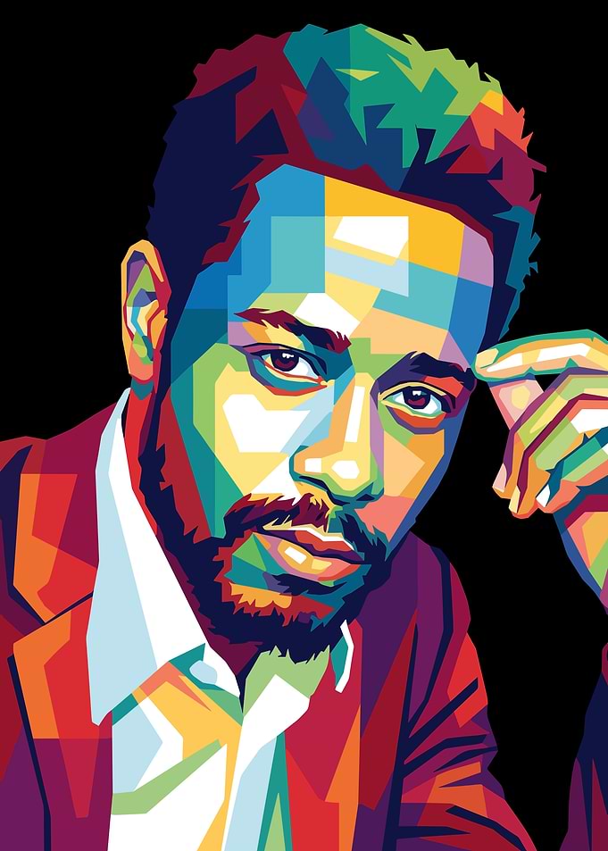 LaKeith Stanfield WPAP Pop Art Portrait