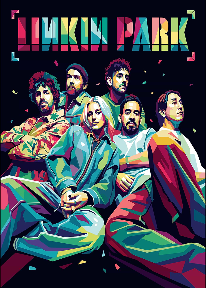 Linkin Park WPAP Pop Art Poster