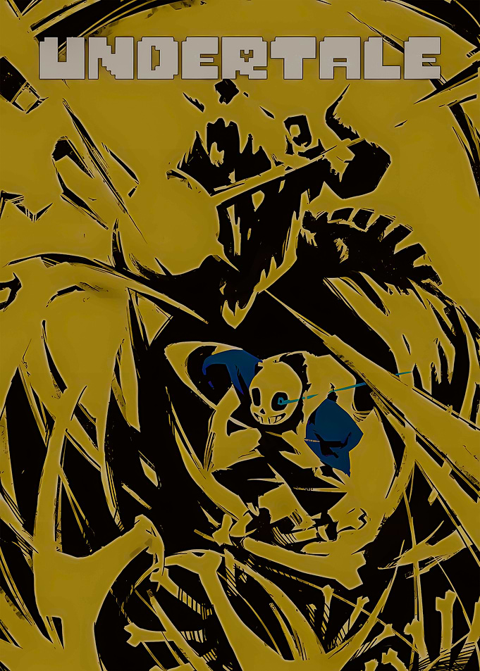 Undertale Sans Fan Art Poster