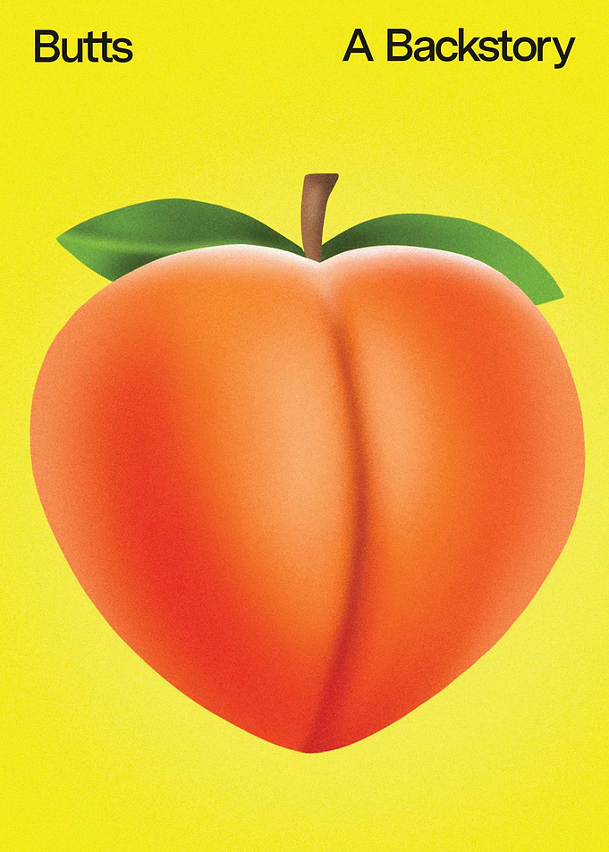 Butts A Backstory by Heather Radke Peach Poster