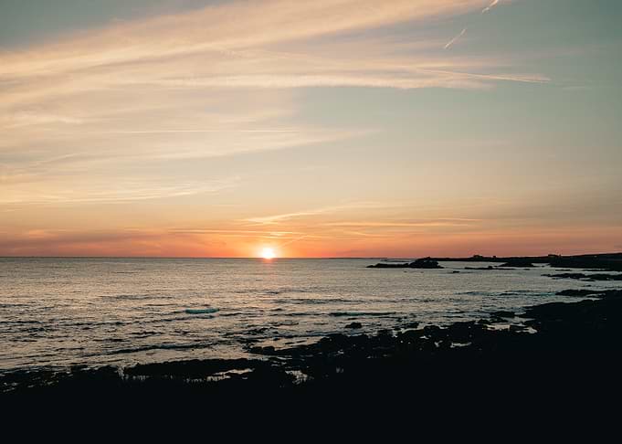 Un coucher de soleil à Quiberon horizontal