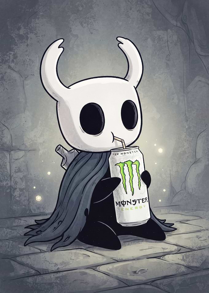 The Knight Drinking Monster Energy