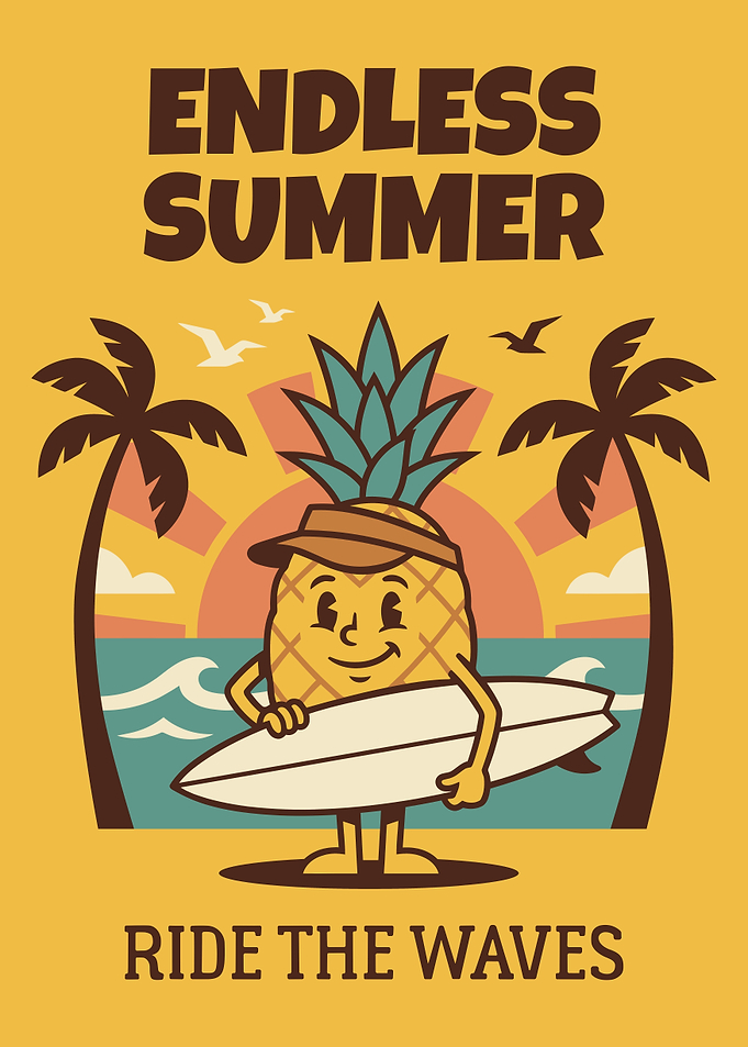 Endless Summer Pineapple Surfing