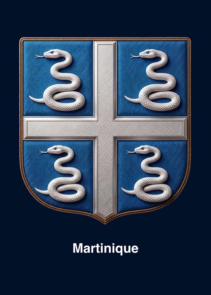 Martinique Coat of Arms Emblem