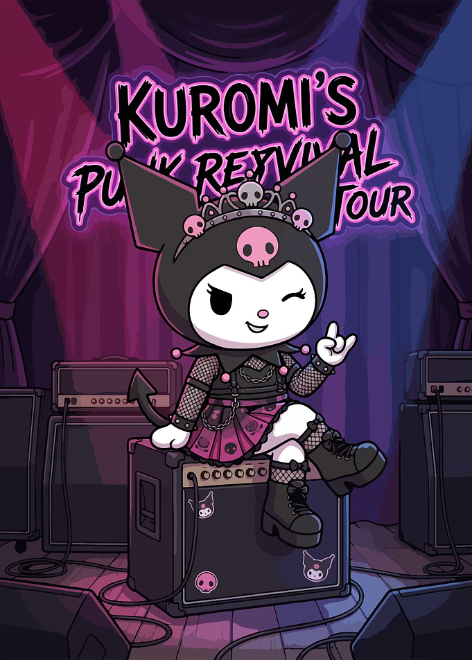 Kuromi's Punk Revival Tour Poster
