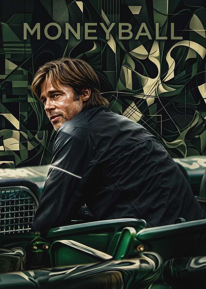 Moneyball Brad Pitt Poster