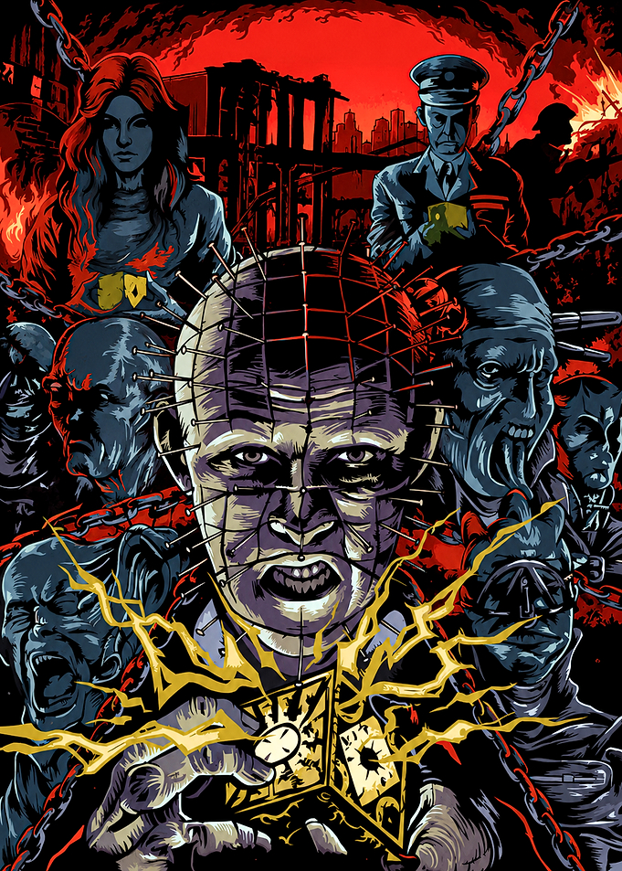 Hellraiser Pinhead and Cenobites Poster
