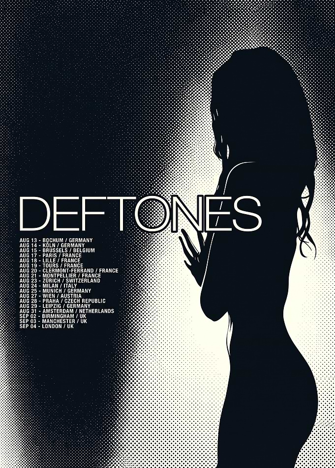 Deftones European Tour Poster