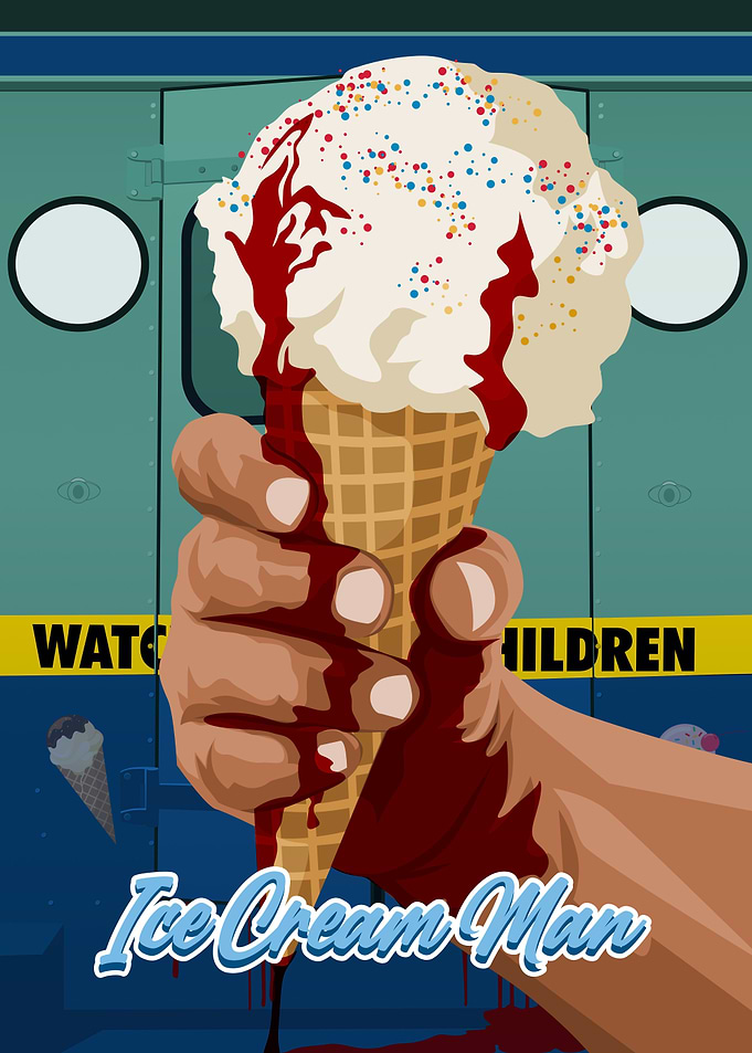 Ice Cream Man Horror Poster