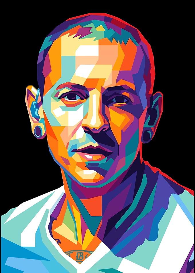 Chester Bennington Pop Art Portrait