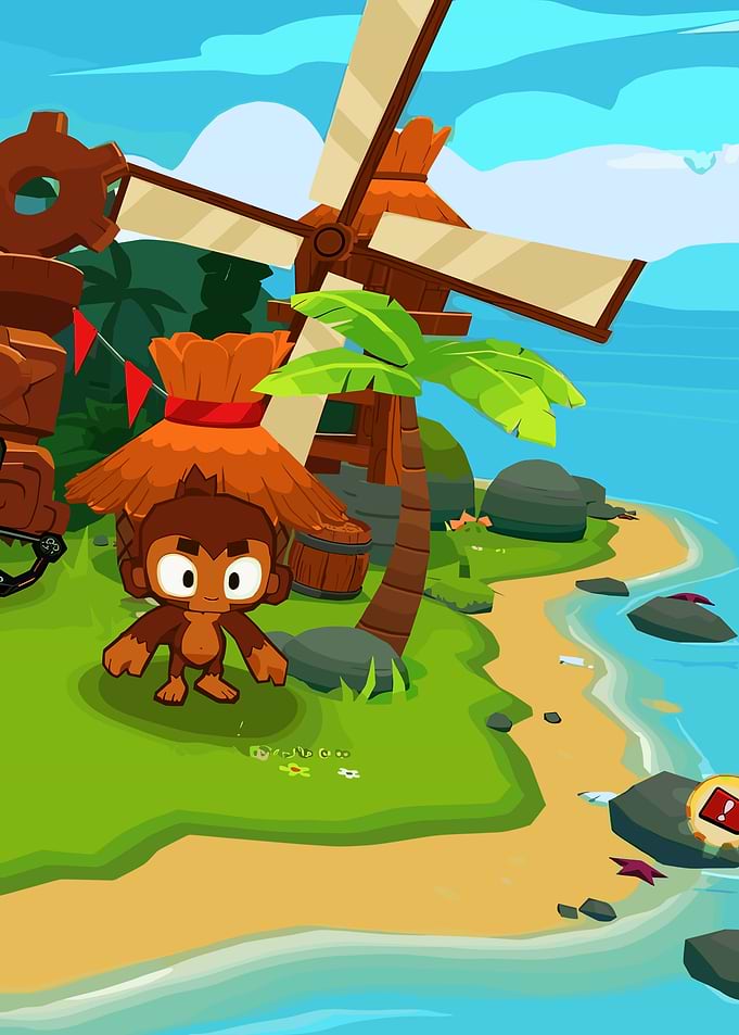 Bloons TD6 Monkey on Tropical Island