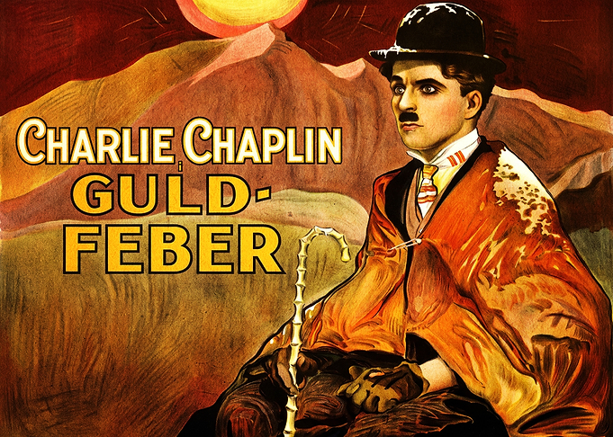 Charlie Chaplin Gold Rush Vintage Poster