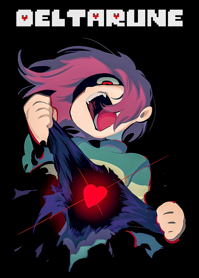 Deltarune Kris Soul Rip Art