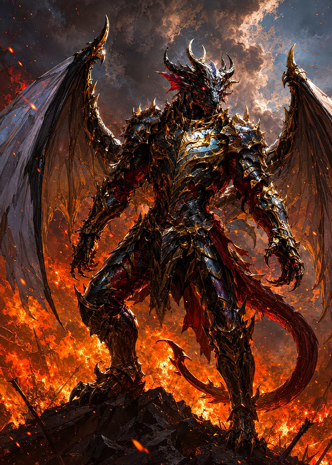 Armored Demon Dragon Warrior