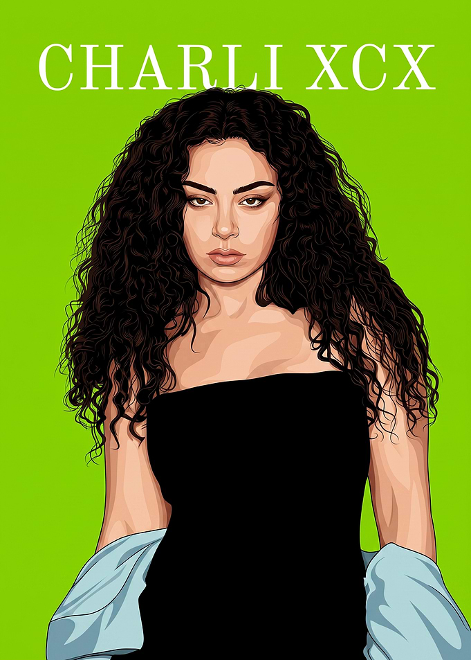 Charli XCX Portrait Illustration