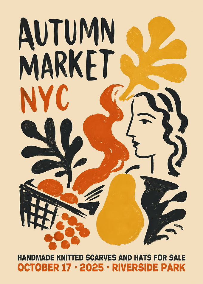 Autumn Market NYC Event Poster