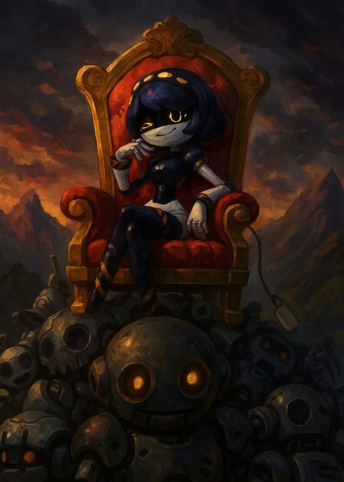 Cyn from Murder Drones on Throne
