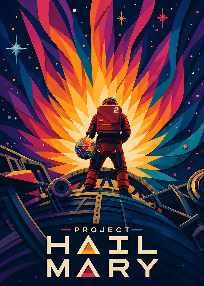 Project Hail Mary Space Poster