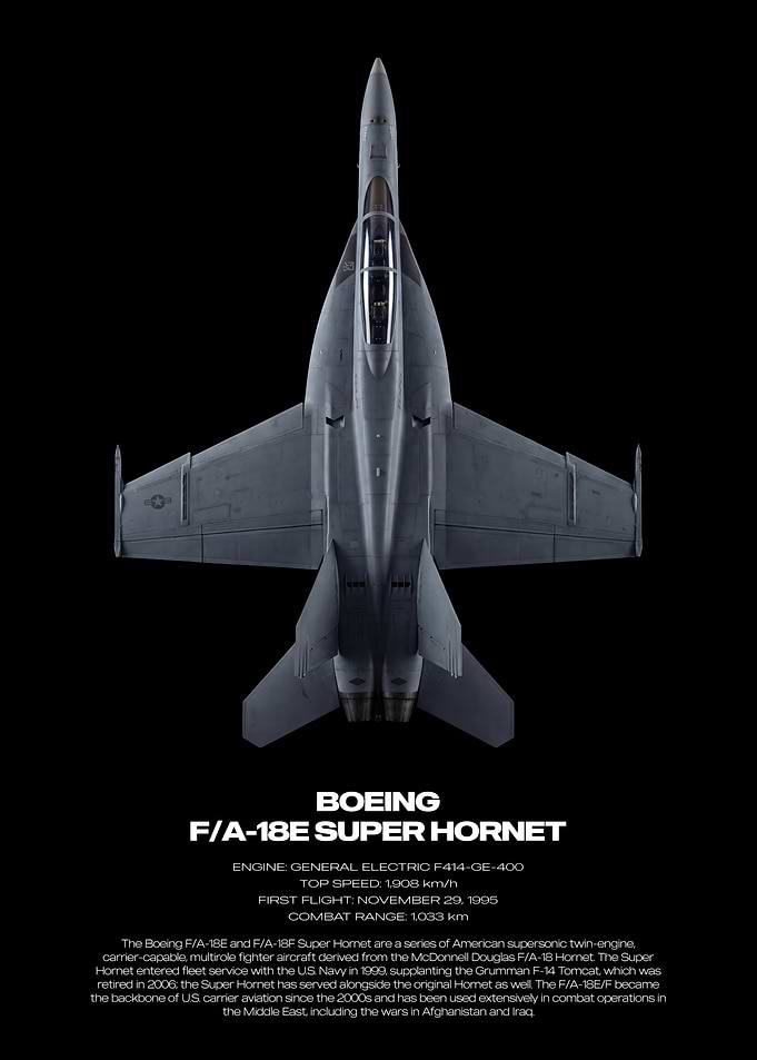 Boeing F/A-18E Super Hornet Poster