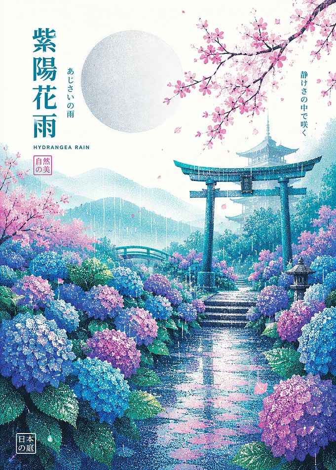 Hydrangea Rain