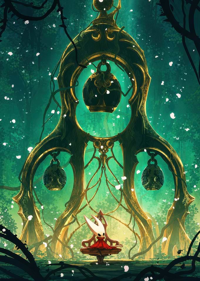 Hornet in the Greenpath Sanctuary