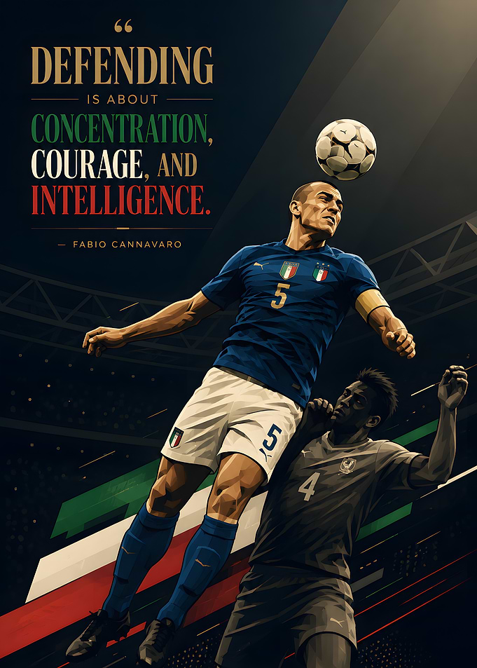 Fabio Cannavaro Soccer Poster