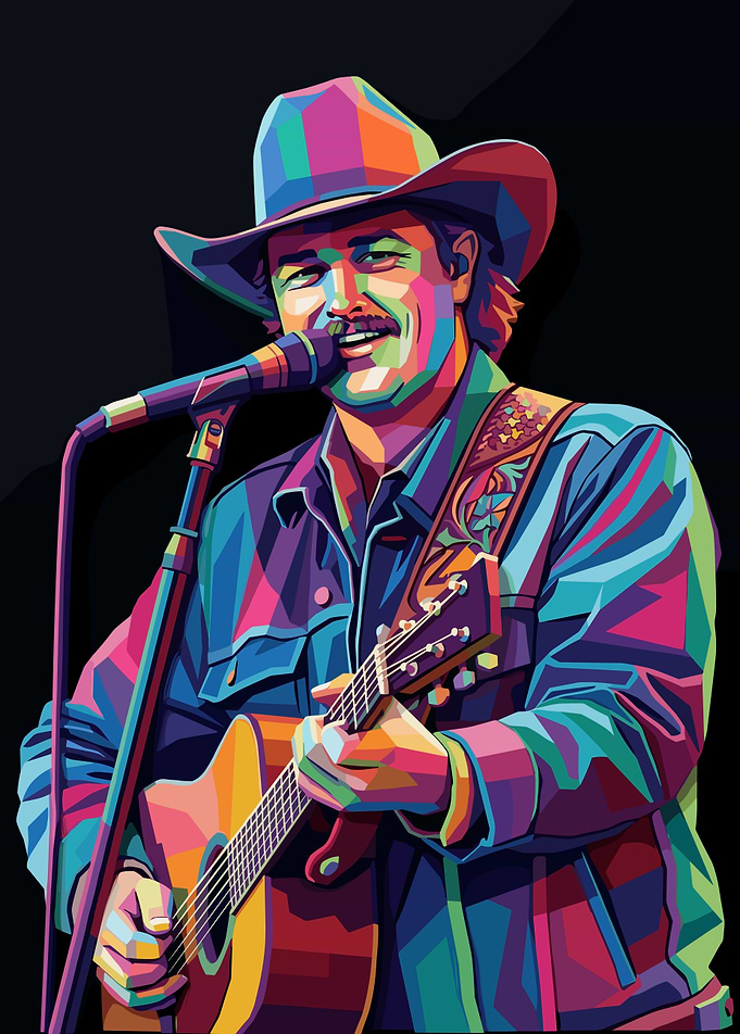 Zach Top Colorful Pop Art Country Singer