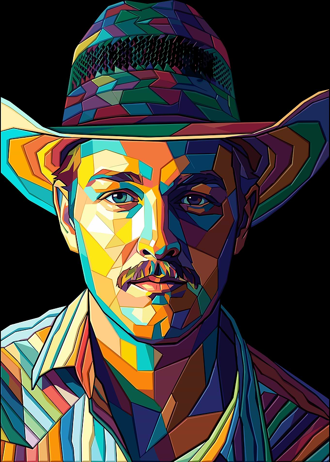 Zach Top Portrait of a Cowboy