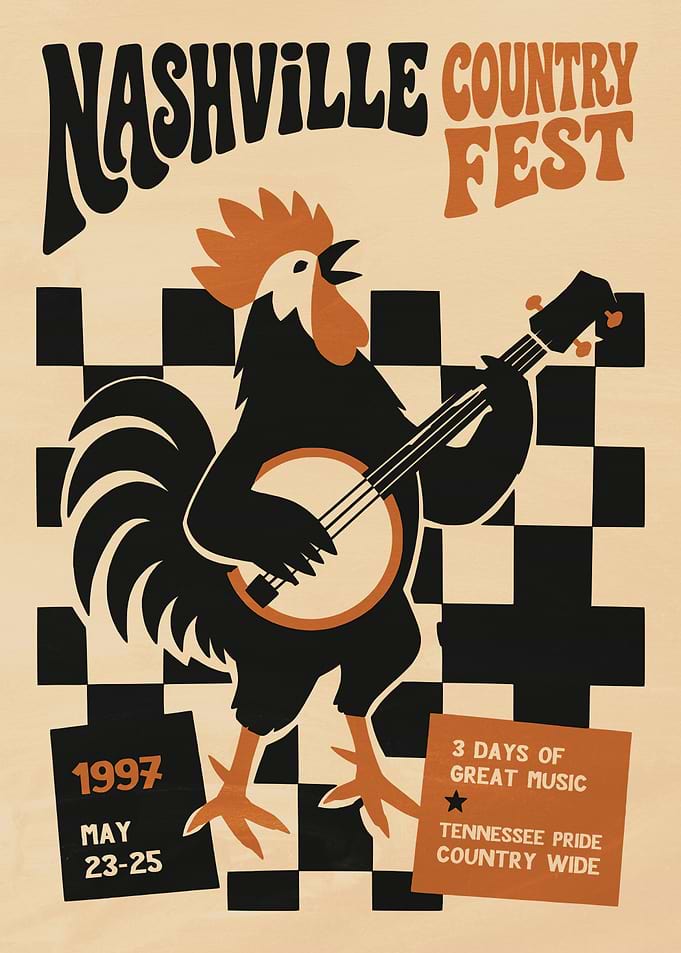 Nashville Country Fest 1997 Poster