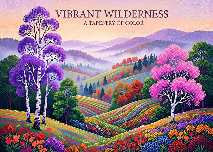 Vibrant Wilderness Tapestry Landscape