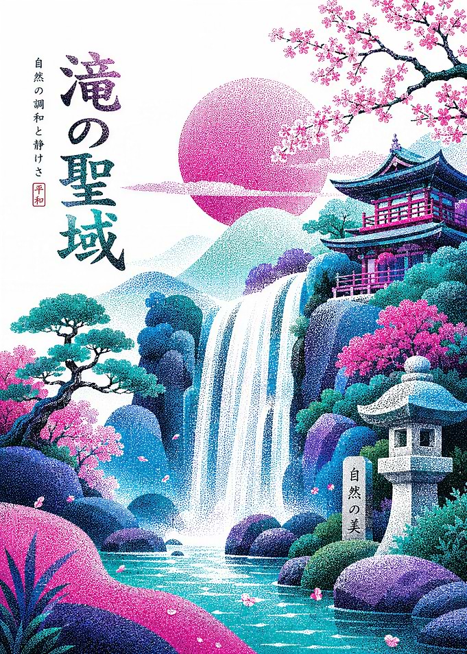 Serene Waterfall