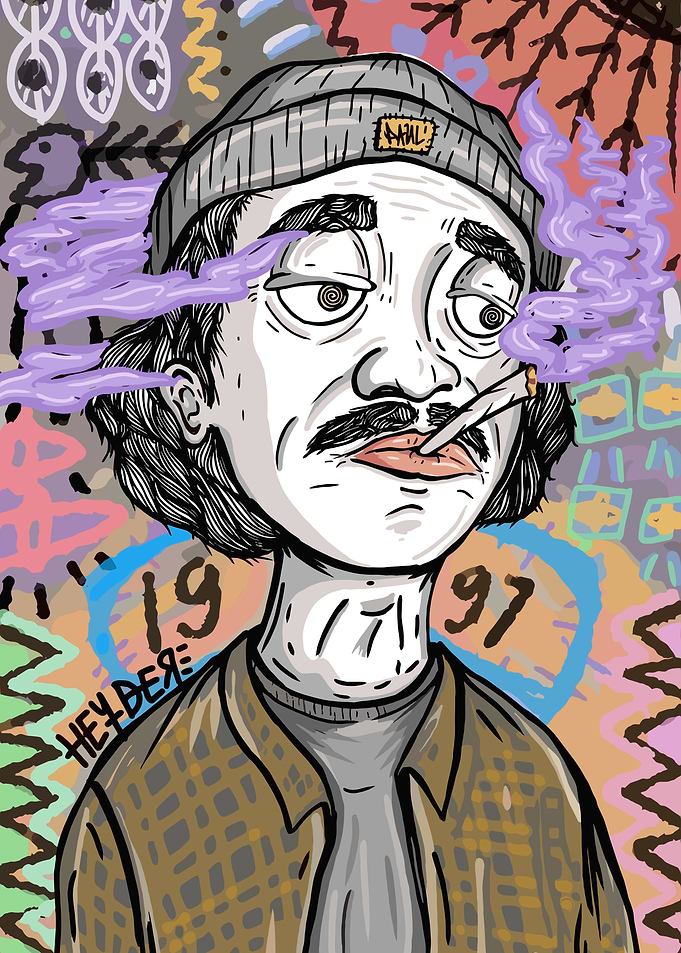 Psychedelic Portrait of a Man
