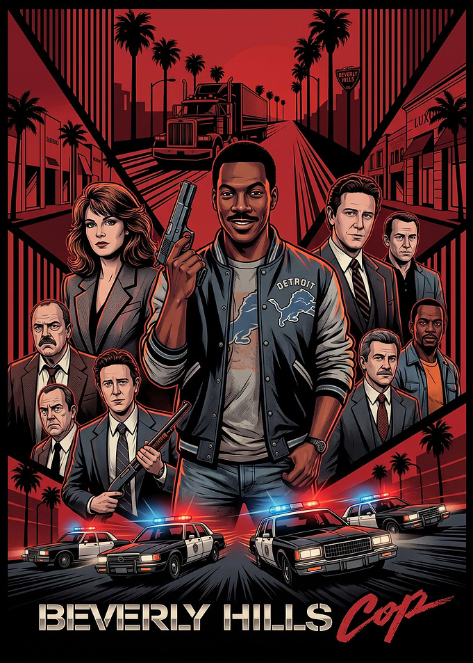 Beverly Hills Cop Movie Poster Art