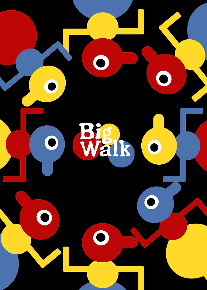 Big Walk Abstract Pattern Poster