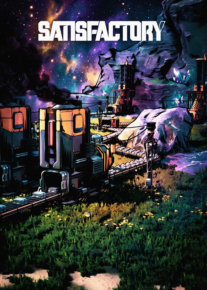 Satisfactory Game Industrial Landscape