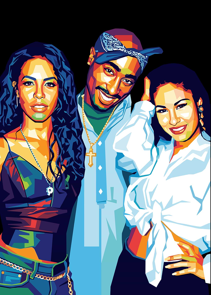 Pop Art Portrait of Music Icons