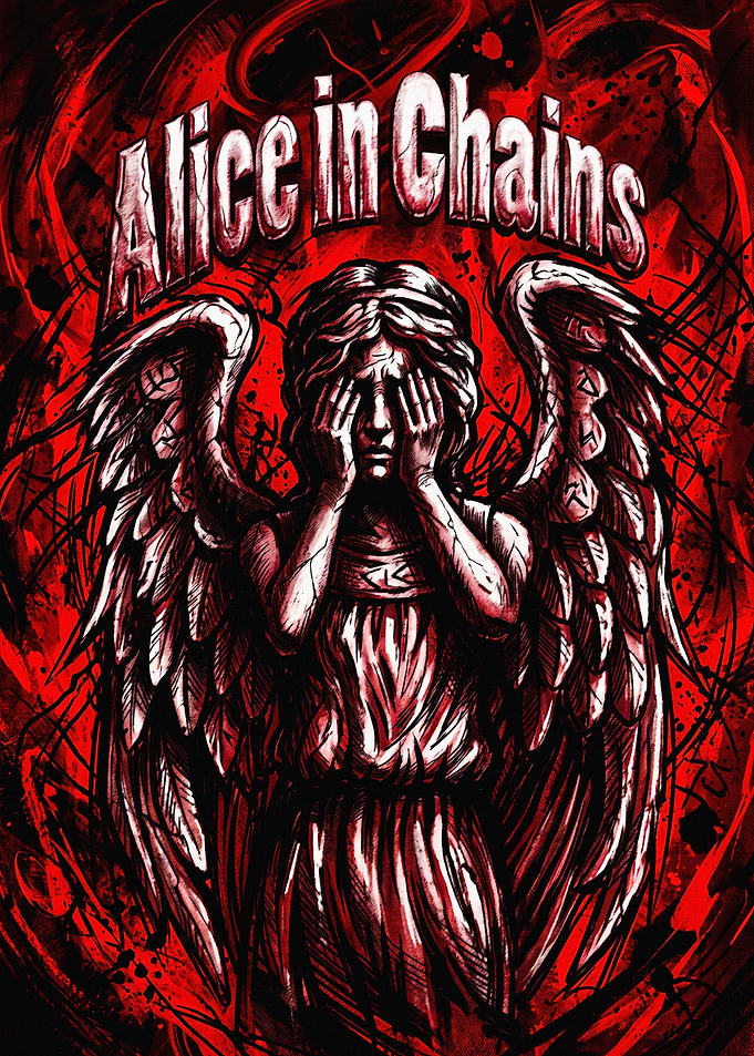 Alice in Chains Weeping Angel Poster
